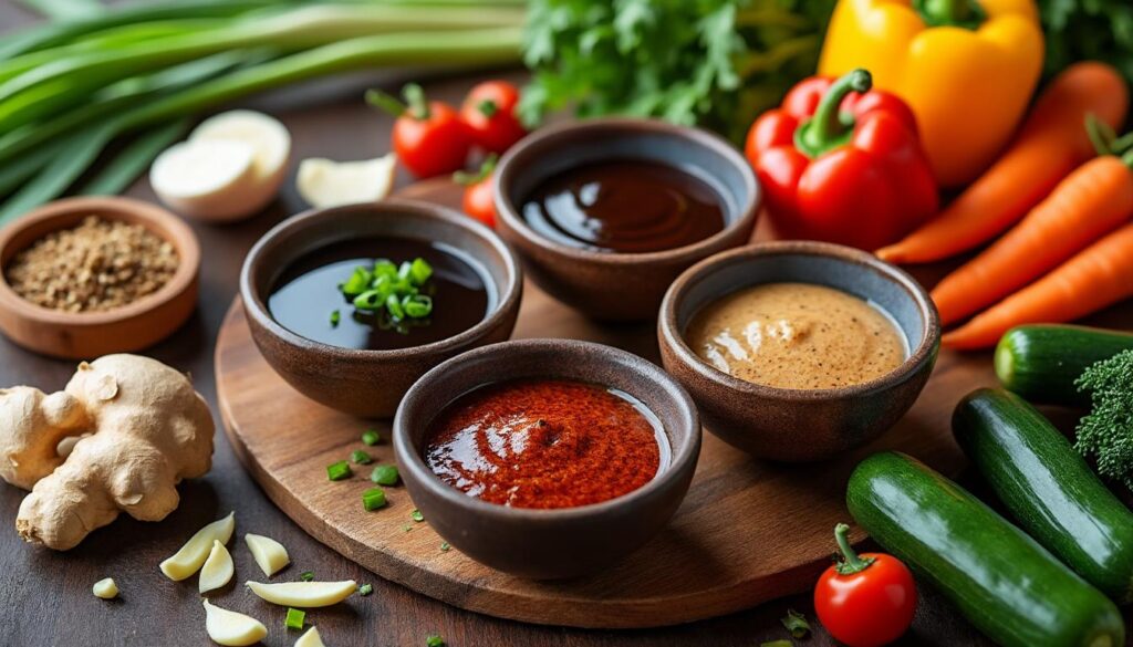découvrez des alternatives savoureuses à la sauce soja pour sublimer vos plats. que ce soit pour des raisons diététiques ou de goûts, explorez différentes sauces et condiments qui apporteront une touche unique à vos créations culinaires. idéal pour les amateurs de cuisine souhaitant diversifier leurs saveurs!