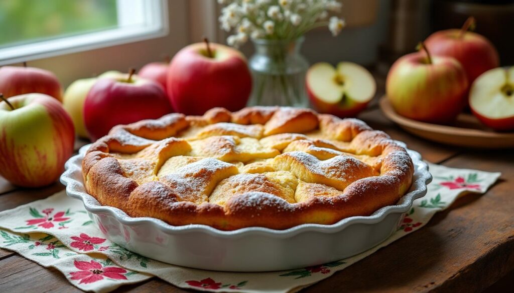 découvrez la recette authentique du clafoutis aux pommes de grand-mère, un dessert moelleux et savoureux qui ravira les papilles de toute la famille. préparez ce délice traditionnel avec des ingrédients simples et laissez-vous transporter par les saveurs de votre enfance.