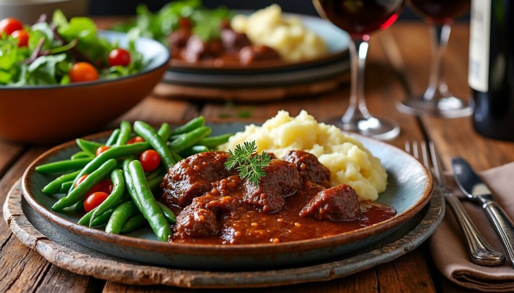 découvrez les meilleurs accompagnements pour sublimer votre bœuf bourguignon. que ce soit des purées onctueuses, des légumes de saison ou des vins raffinés, apprenez à rehausser ce plat traditionnel français pour ravir vos convives.