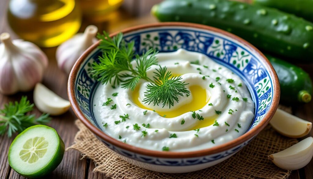 découvrez notre délicieuse recette de tzatziki, un incontournable de la cuisine méditerranéenne. apprenez à préparer cette sauce crémeuse à base de yaourt, concombre et herbes fraîches pour accompagner vos plats ou servir en dip. un véritable régal pour vos papilles !